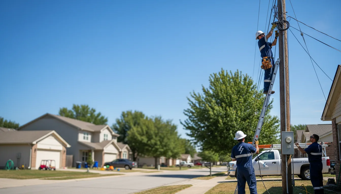Residential electrician providing installation services in Arlington, TX